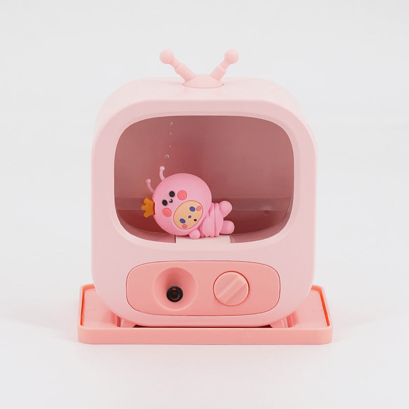 Creative Home Desktop Small TV Shape Humidifier Atmosphere Lights