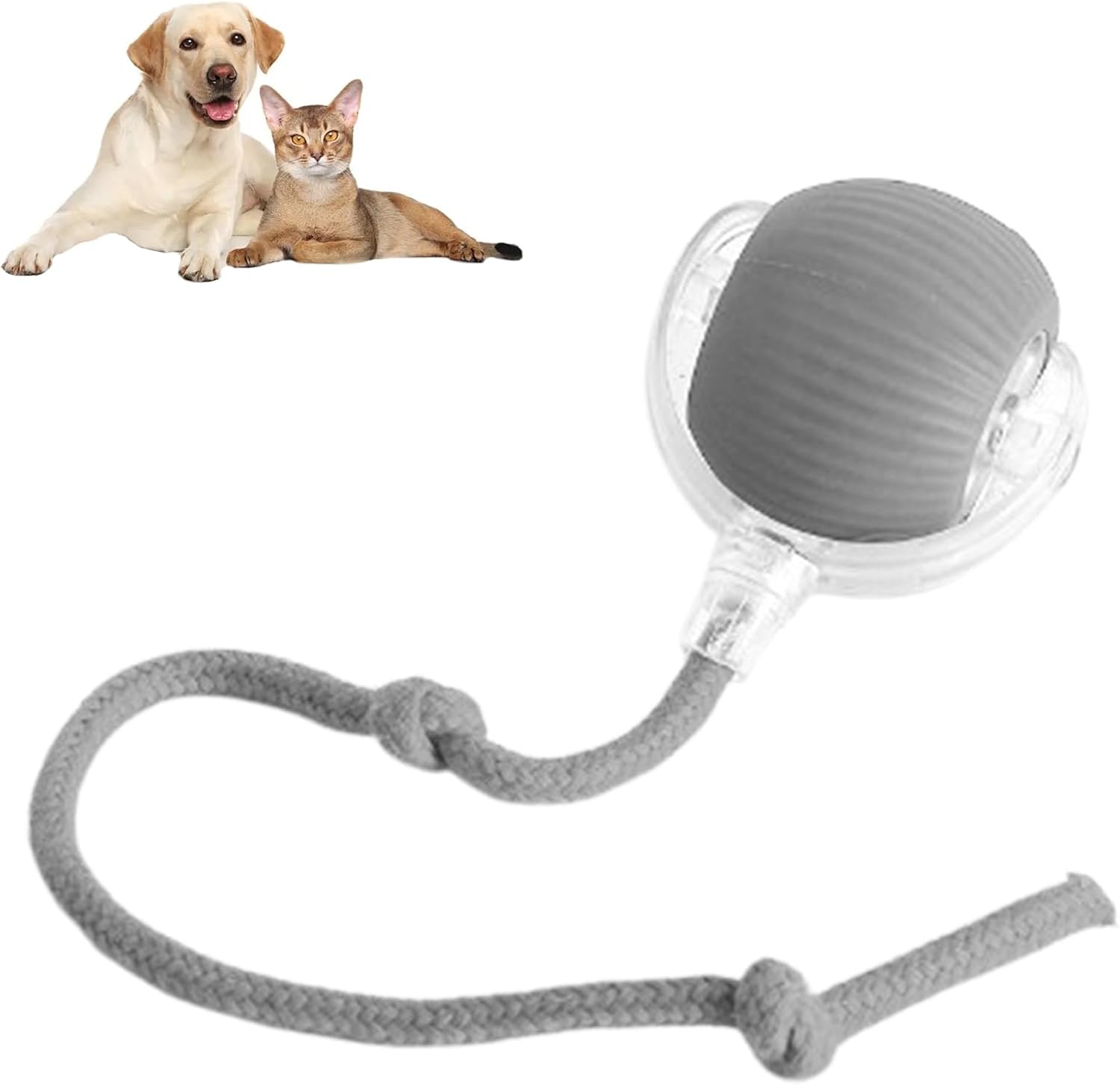 Pelota inteligente rodante PetPlay - Juguete automático interactivo 360° para perros y gatos