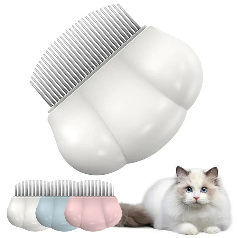 Peine para perros Cómodo peine para mascotas pequeño para piojos y pulgas Peine universal para muda Cepillo en forma de concha Elimina enredos para perros, conejos y mascotas