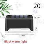 Nueva actualización Lámpara solar de valla LED impermeable Luces solares de cubierta Luz solar de paso al aire libre para escaleras de patio, camino de jardín, patio de paso