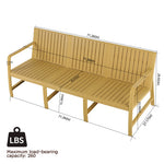 3-Seater Indoor/Outdoor PP Sofa – Waterproof, 10-Min Assembly