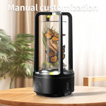 No Accessories 2 In 1 DIY Audio Crystal Light And Bluetooth-compatible Speaker Gift Touch Resin Night Light