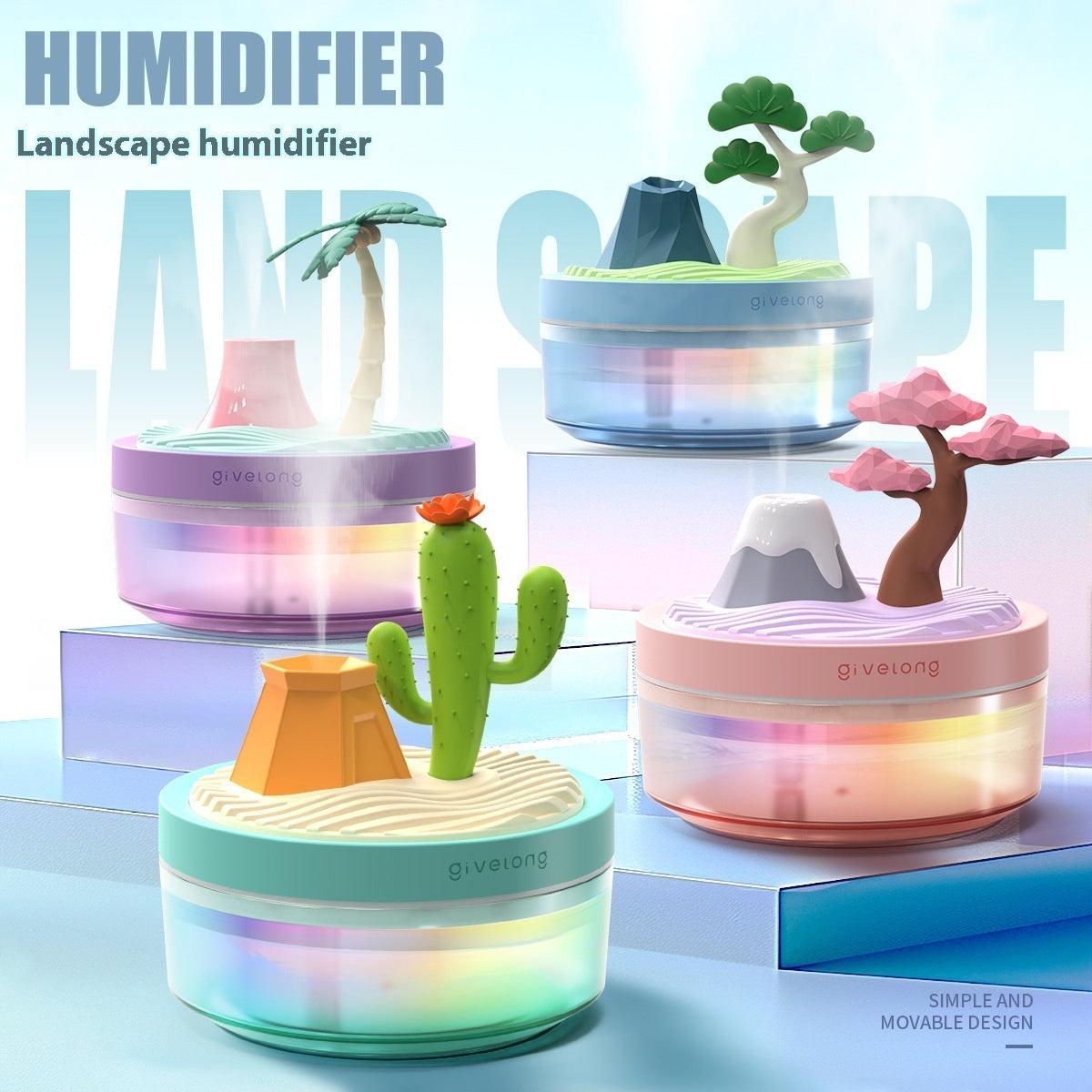Humidificateur d'air de bureau Mini humidificateur USB