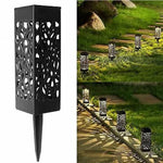 Luces solares para jardín, camino, lámpara de césped para decoración de faroles de jardín, luz de sendero exterior inalámbrica, impermeable, LED nocturna, lámpara solar