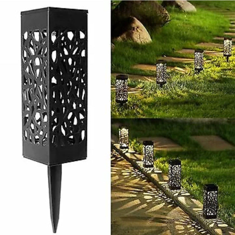 Luces solares para jardín, camino, lámpara de césped para decoración de faroles de jardín, luz de sendero exterior inalámbrica, impermeable, LED nocturna, lámpara solar