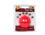 LED magic toy ball with red dome, 6.4 cm