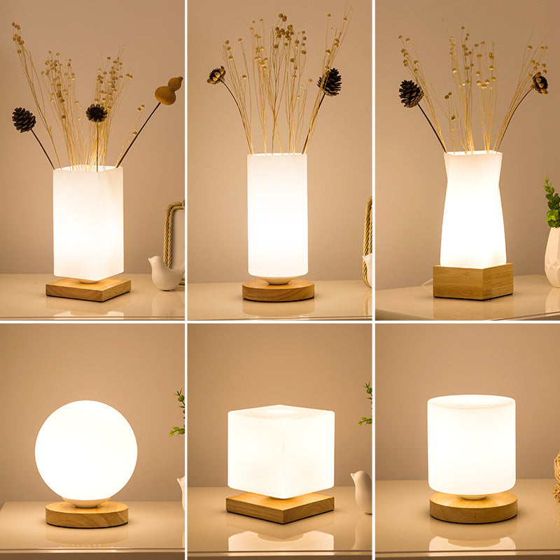 Simple Modern Living RoomStudy Decorative Solid Wood Table Lamp