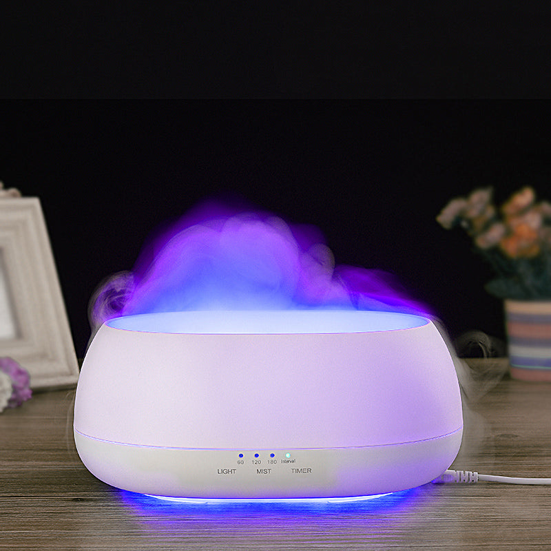 HOMEFISH Difusor de Aroma 500ml Humidificador Ultrasónico de Aire Luz Colorida Difusor de Fragancia Difusor de Aceites Esenciales Para el Hogar