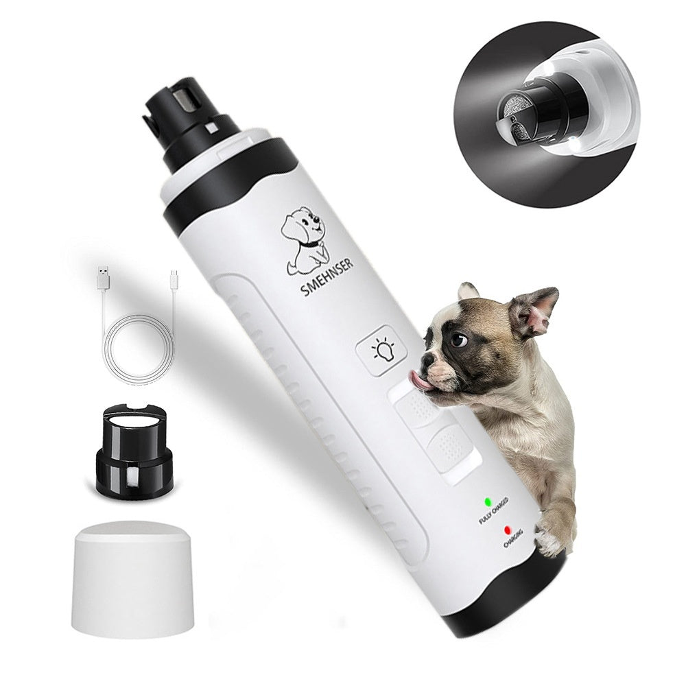 PawPerfect Electric Nail Trimmer - 3-Speed LED Precision for Hassle-Free Grooming