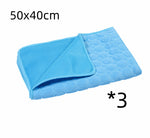 ChillPaws Ice Silk Summer Mat - Ultra-Cooling Comfort for Happy Pets