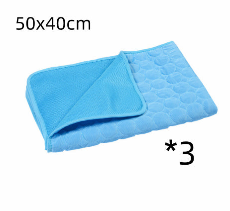 ChillPaws Ice Silk Summer Mat - Ultra-Cooling Comfort for Happy Pets