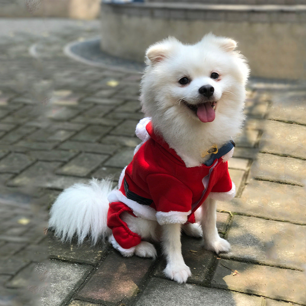 Warm Christmas Pet Clothes – Holiday Dog & Cat Outfit