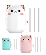 Air Humidifier Cute Cat Ultra-Silent USB Office Household Bedroom Car Aromatherapy Air Purifier With Led Cool Mist Spray