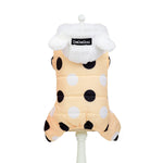 Polka Dot Four-Leg Cotton Dog Winter Coat – Warm Pet