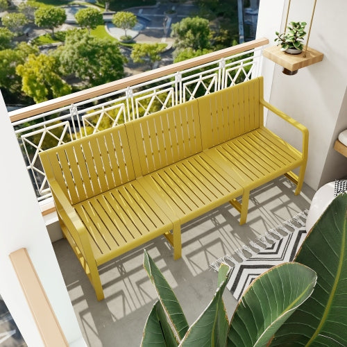 3-Seater Indoor/Outdoor PP Sofa – Waterproof, 10-Min Assembly
