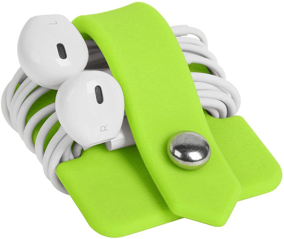 Creative Silicone Button Cable Organizer Headphone Storage
