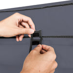 67 Inch Clothes Closet Portable Wardrobe Clothes Storage Rack 12 Shelves 4 Side Pockets Gray