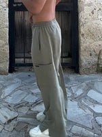 Stylish Men's Elastic Waist Wide Leg Pants for Ultimate Comfort