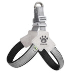 Pawsitive Vibes Adjustable No-Pull Pet Harness & Leash Set – Comfortable, Reflective, Easy Control for Training & Walking