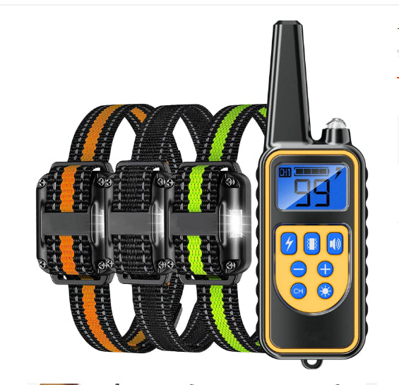 PawTech Remote Control Dog Training Collar with Adjustable Sensitivity & Vibration Mode