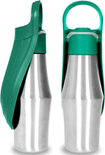 PetPawz Portable Dog Water Bottle - Soft Silicone Leaf Design for On-the-Go Hydration
