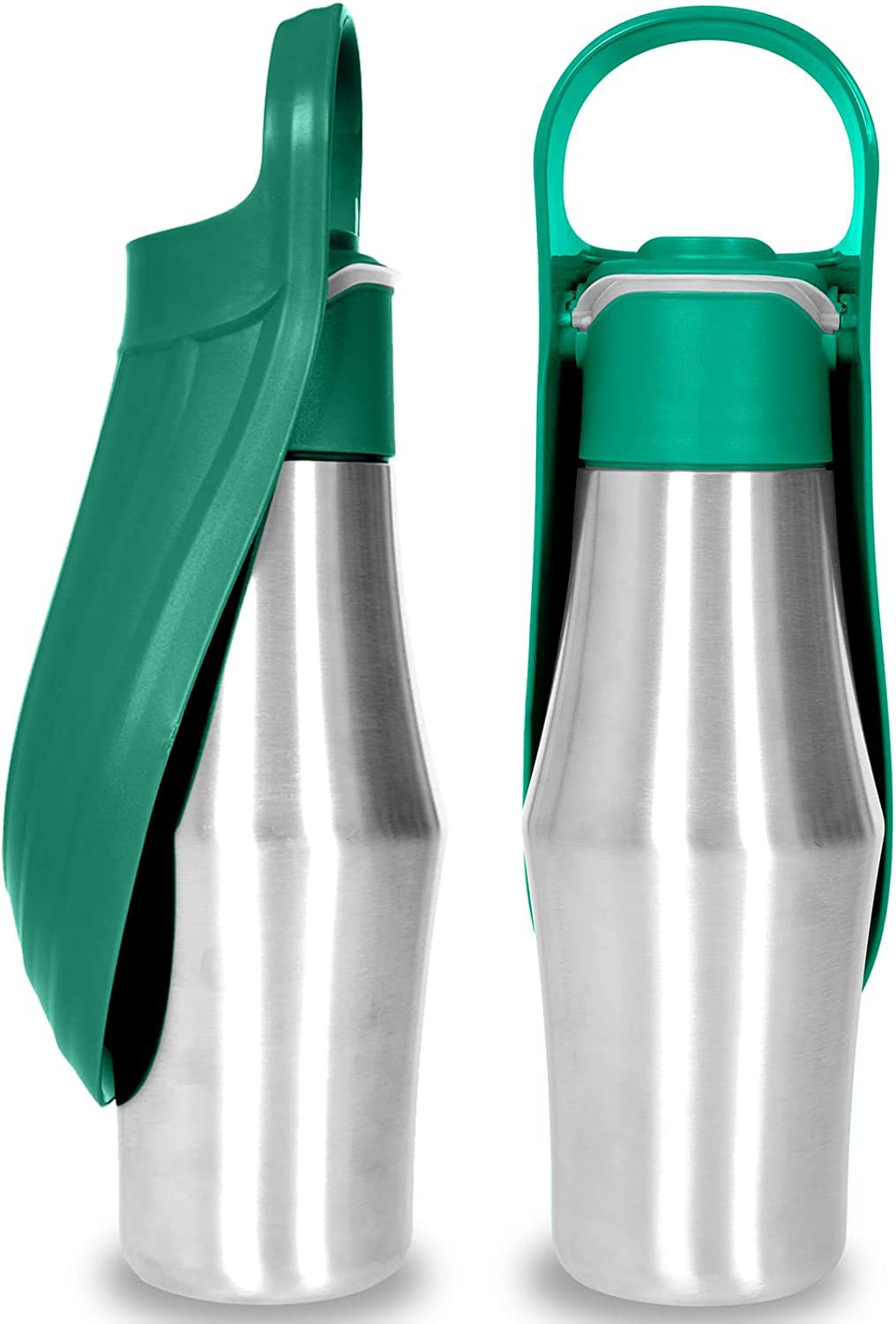 PetPawz Portable Dog Water Bottle - Soft Silicone Leaf Design for On-the-Go Hydration