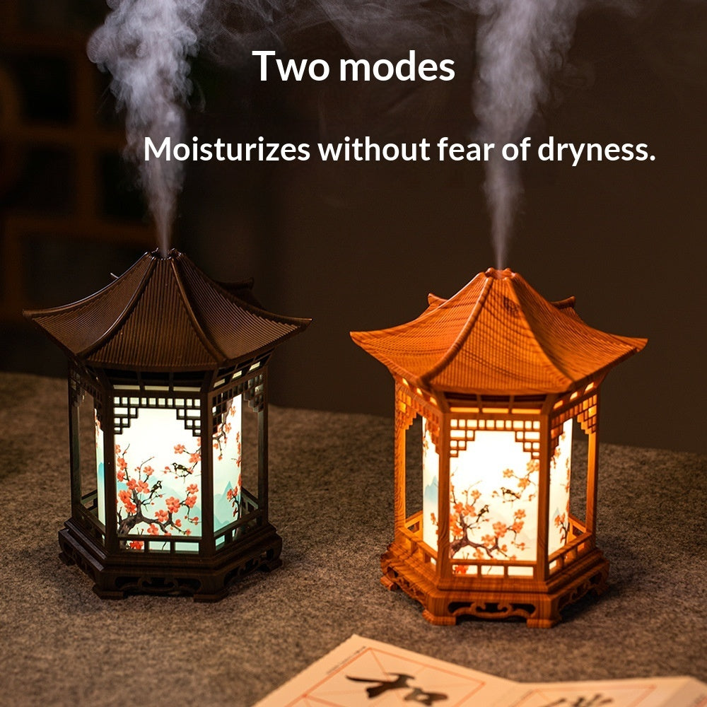 Humidificador Mini de Estilo Chino para el Dormitorio con Gran Salida de Niebla que Potencia la Humedad Atmosférica para Uso Doméstico