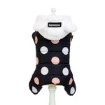 Polka Dot Four-Leg Cotton Dog Winter Coat – Warm Pet