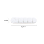 No Hole Punching Bear Pattern Silicone Data Cable Organizer