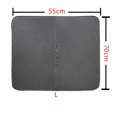 Double-layer cat litter mat, dimensions 55 x 70 cm, 2 pieces (diagram)