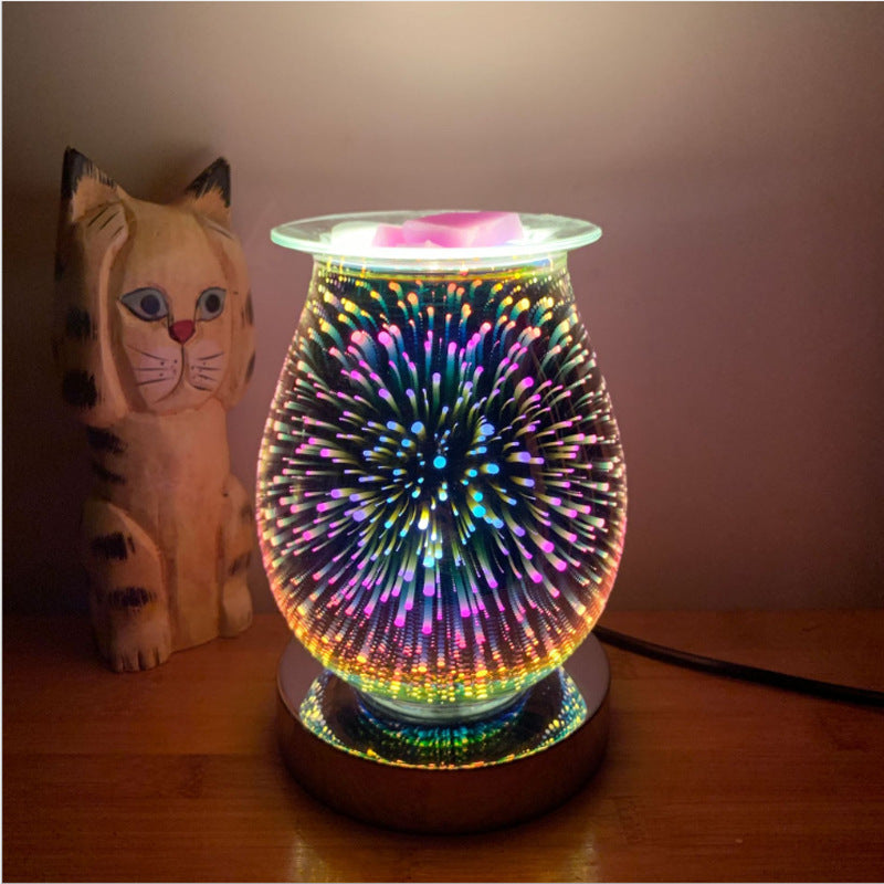 Lumières de décoration de Noël à LED, Capteur tactile, Diffuseur d'arômes lumineux avec effet feux d'artifice