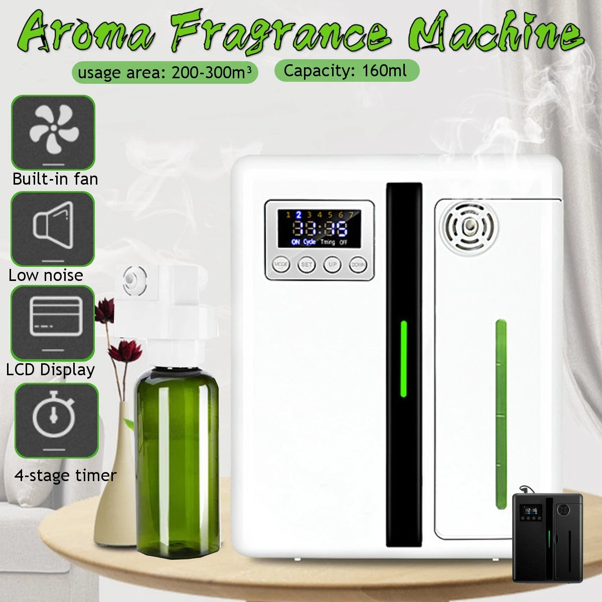 Difusor de Aroma Sin Agua de 160ml para Hotel, Lobby, Máquina Inteligente de Fragancia, Humidificador de Aire, Colección de Hotel