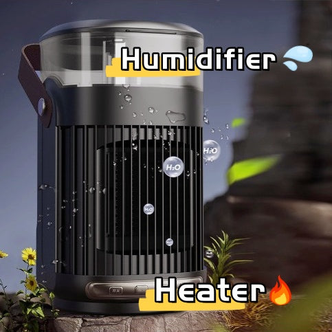 Calentadores portátiles 2 en 1 y humidificador de interior, soplador de aire caliente doméstico, calentador de alta potencia para el hogar y la oficina