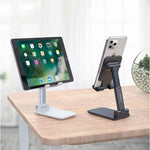 Metal Desktop Tablet Holder Table Cell Foldable Extend Support Desk Mobile Phone Holder Stand For iPhone iPad Adjustable
