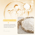 Rice extract moisturizing care graphic
