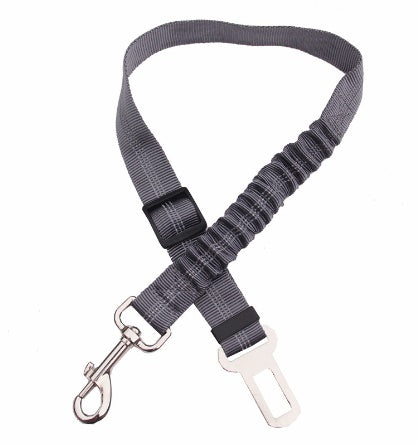 Adjustable Reflective Dog Seat Belt – Elastic Safety Harness for Car Travel