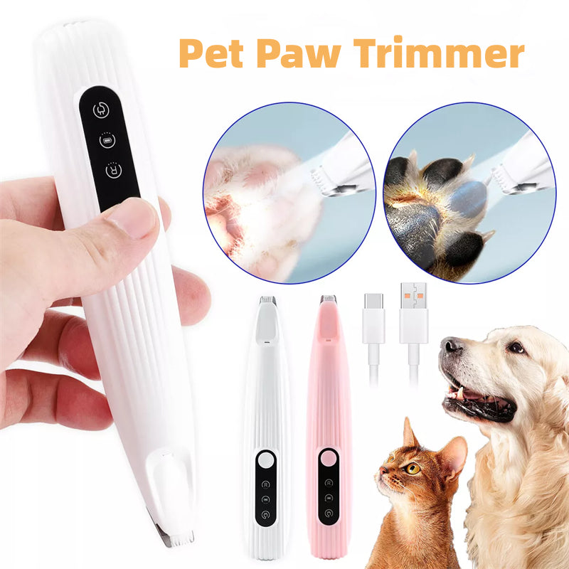 Cortapelos con LED eficiente PawPerfect: aseo fácil para gatos y perros