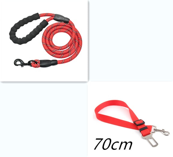 Reflective Nylon Dog Leash - Durable, Versatile Rope for Small to Large Dogs - Perfect for Walking & Training