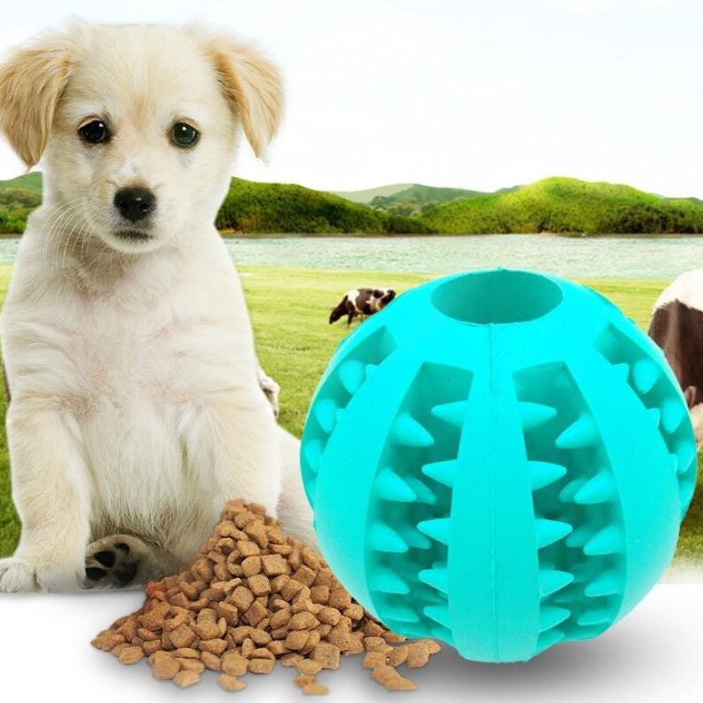 Pet Slow Feeder Dog Toy – Non-Toxic Rubber Treat Ball