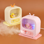 Creative Home Desktop Small TV Shape Humidifier Atmosphere Lights