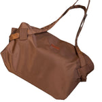 Brown Oxford cloth shoulder messenger bag with adjustable shoulder strap