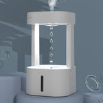 Humidificador creativo antigravedad con gota de agua, pulverizador de niebla para aire acondicionado, silencioso para dormitorio y oficina, con tanque de agua de 580 ml