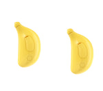 Two yellow pet steam brushes with embossed control buttons and side handle