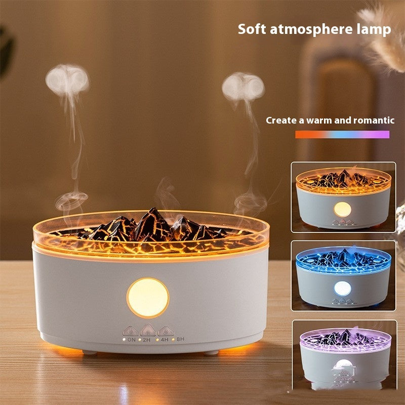 Difusor de aroma de volcán, difusor de aceite esencial para escritorio, humidificador