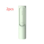 Reusable pet hair lint roller brush in mint green, 2 pcs
