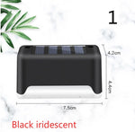 Nueva actualización Lámpara solar de valla LED impermeable Luces solares de cubierta Luz solar de paso al aire libre para escaleras de patio, camino de jardín, patio de paso