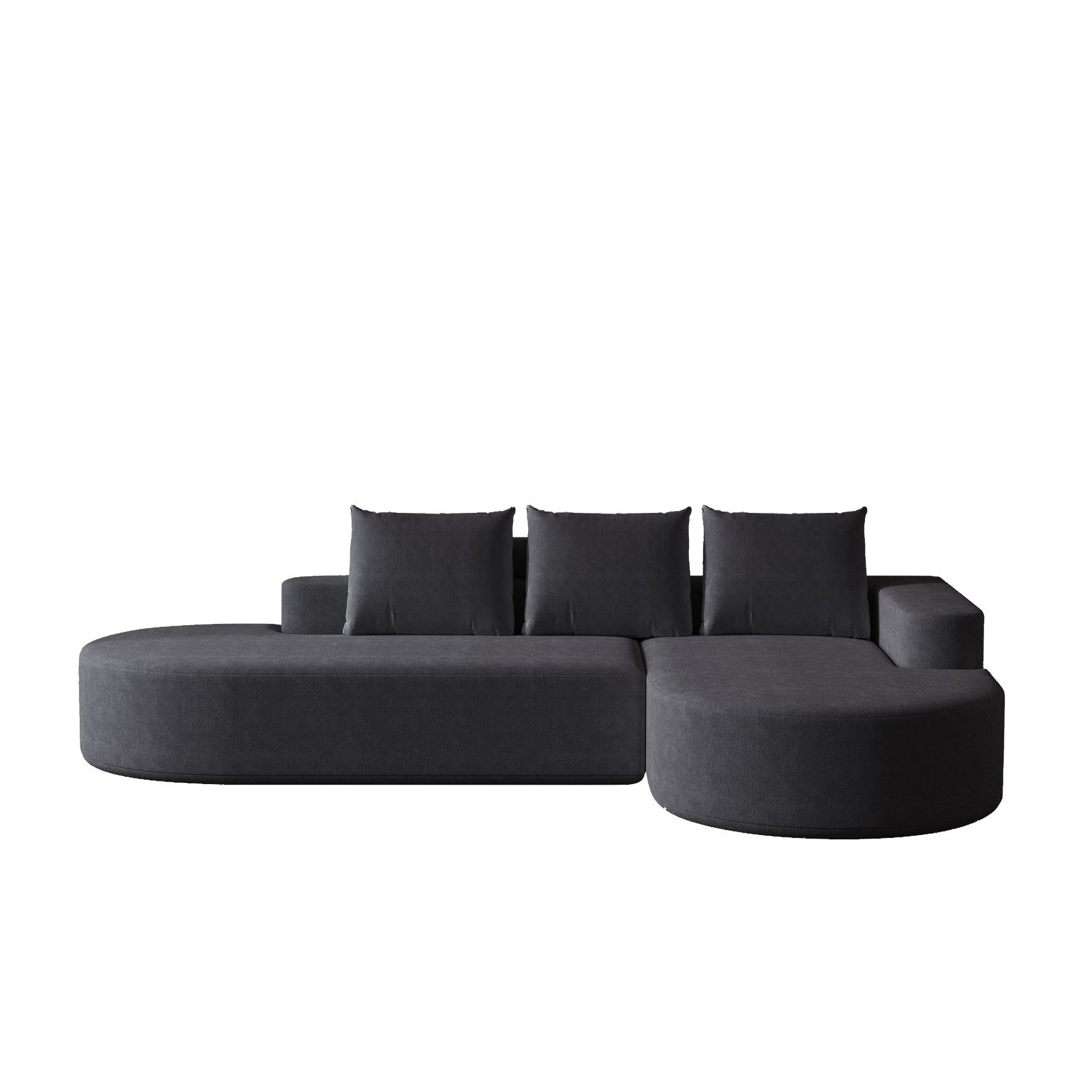 Modern Curved Sofa ,Chenille Upholstered Sectional Sofa Couch Set,Modular 108.5 L Shaped Sectional Living Room Sofa Set With 3 Pillows,Free Combination Sofa Couch For Living Room,Bedroom