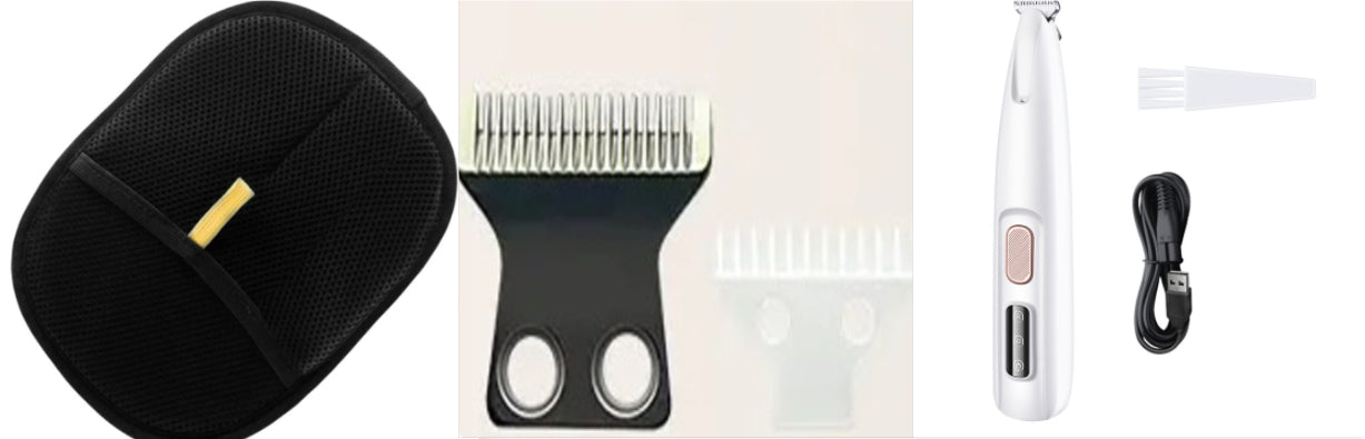 PetGroom Pro LED Paw Trimmer - Waterproof & Wide Blade Dog Clippers for Effortless Grooming