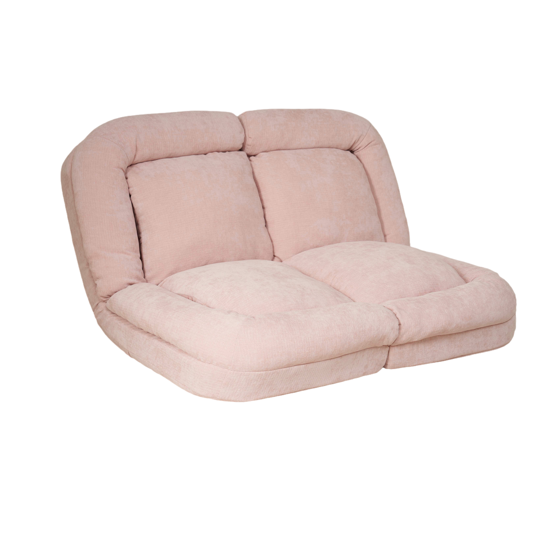 Convertible Fold-Out Single Sofa Bed,Pink,the Right Part Of The Complete Product.