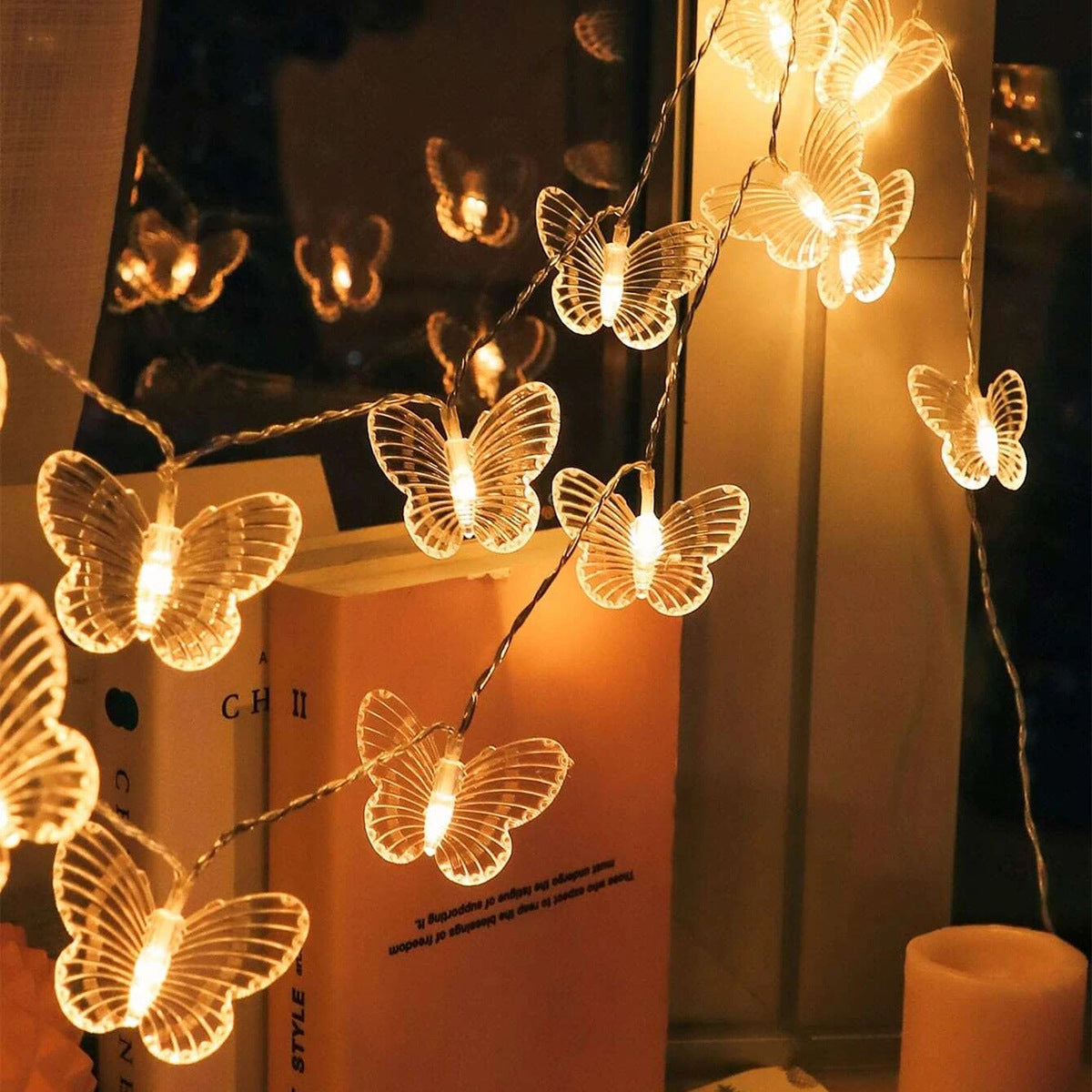 Guirlande lumineuse de Noël Papillon 3 mètres 20 lumières